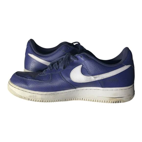 Nike Air Force 1 '07 Low Blue Recall (AA4083-401) Men’s Size 12 Blue White - Picture 6 of 8